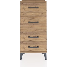 Arges Komodin 4 Çekmeceli 44x30x96 Çam-çam Çam