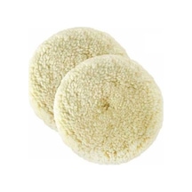 Pazly Yün Parlatma Diski 4 İnç Tek Taraflı Araba Parlatma Ağdası 2 Paket