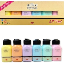 Artdeco Akrilik Boya 6x75 Ml Set Pastel Renkler Lv-y-070ı-as2 Çok Renkli