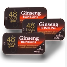 3 Adet 48 Hours Gold Ginseng Bonbon Şeker Metal Kutuda 2'şer adet