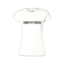 Burn The Priest - Logo Beyaz Kadın Tshirt 001
