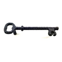 Zenvia Antika Tarz Dekoratif Pirinç Anahtar Şeklinde Kapı Çekme Kolu, Mobilya, Sandık, Kutu Kulbu - 128mm, Oksit Zn