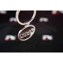 Audi Uyumlu Halka Logo Krom Metal Çift Yön Anahtarlık (416225056)
