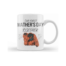 Mathers Day Gift 2021 Our Furst Mather's Day Together Kupa Bardak Porselen Karışık