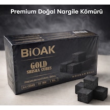 Bioak Gold Shisha Cubes Nargile Kömürü 1 Kg - 27 Mm