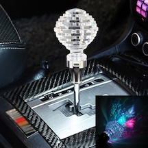 Wondernest Yuvası Vites Topuzu Sones Şekilli Kristal Kafası Işıklı Evrensel Dişli Araba Jl Std