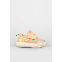 Vicco Melodic Işıklı Kız Okul Öncesi Pudra Sneaker