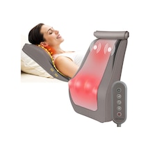 Snailax Shiatsu Boyun Masajı, Isı Ve Titreşimli, Yoğurma Masajı Sırt Boyun Omuz, Sırt Masajı, Masaj Yastığı, Hediyeler Erkek Kadın, Bej