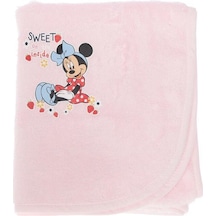 Özdilek Baby Mınnıe Nakışlı Bambu Bebek Pelerin Pembe