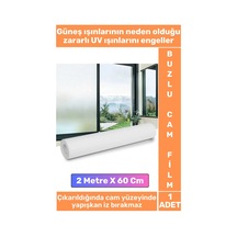 Premium İz Bırakmaz İç Göstermez Gizlilik Ofis Salon Banyo Uv Koruyucu Buzlu Cam Film 2metre X 60 Cm