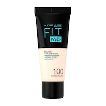 New York Fit Me +poreless Fondöten - 100 Warm Ivory 30 Ml 0