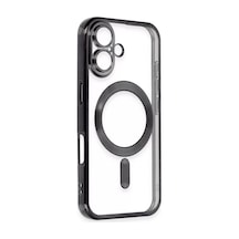 Newface Apple İphone 16 Plus Kılıf Kross Magneticsafe Kapak - Siyah