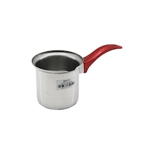 No-5 Çelik Cezve Kırmızı Kulp 5264