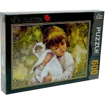 Puzzle 500 Parça Çocuk Ve Kedi Lc7222 - Laço Kids
