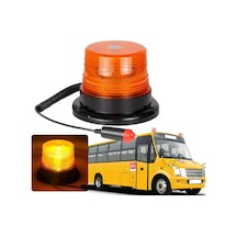 Mıknatıslı Tepe Lambası Turuncu 12v Led Tepe Acil Tehlike Tepe Uyarı Flaşör
