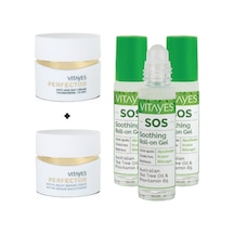 Vitayes Perfector  Canlandırıcı Gündüz Kremi SPF15 50 ML + Gece Kremi 50 ML + Sos Çay Ağacı Özlü Onarıcı Roll-On Serum 3 x 10 ML