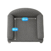 Reyo Pet Peluş Kedi Koltuğu Kedi Kanepesi Kedi Yatağı Evcil Hayvan Dinlenme Koltuğu Rahat Kedi Sofa Yatağı 45 x 33 x 25 CM Gri