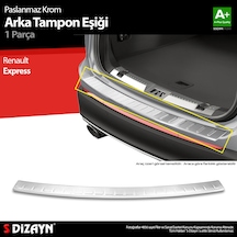 S-dizayn Renault Express Krom Arka Tampon Eşiği 2021 Üzeri A+ Kalite
