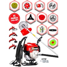 Prowackers German Gx-448 Elıte Sırt Tipi Benzinli Ot Çalı Çim Biçme Tırpanı+ 11 Pcs Full Set Hali Yıkamalı