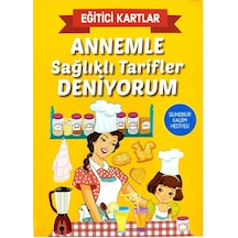 Annemle Sağlıklı Tarifler Yapıyorum Eğitici Kartlar