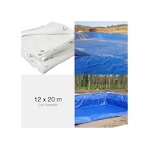10x15 Branda Çadırı Ebatlı Su Geçirmez Beyaz 1. Kalite 180gr 10 X 15 M