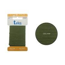 4 Mm Haki Bebe Lastik - 5 Metre