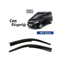 Cam Rüzgarlığı Ford Courier 2014 Sonrası Mügen Tip Piano Black ( STS OTO AKSESUAR)
