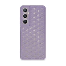 Realme C65 Kılıf Petek Silikon Kapak - Lila Bz8683140723729