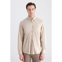 D'S Damat Ds Damat Comfort Bej Örme Gömlek 5hc02td02265m Bej