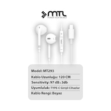 Redmi Note 14 Pro+ Uyumlu Tak Çalıştır Stero Type-c Kulaklık Mt293a