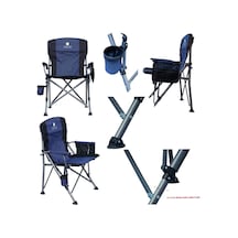 Windcamp Katlanır Kamp Sandalyesi Lux Blue
