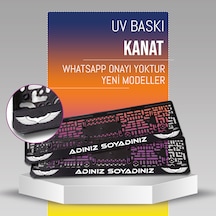 Kanat Plakalık, 2 Adet Premium Uv Baskı, Plakalıkhane
