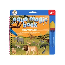 4 Adet Lino Aqua Magic Book Hayvanlar Sihirli Boyama Kitabı