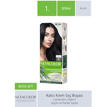 Natural Kalıcı Saç Boyası Seti 1 Siyah