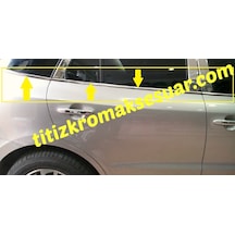 Hyundaı Santa Fe 2007-2012 Krom Cam Alt Çıtası Aksesuarı 6 P.