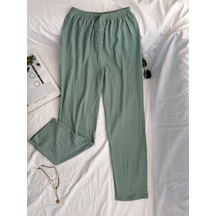 Intive Cool Comfort Waffle Kumaş Pamuklu Nefes Alabilir Basic Yaz Mint Yeşili