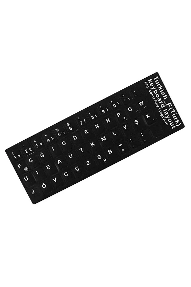 F Klavye Stiker Türkçe Klavye Yapışkan Harf Dizilimi Turkish F Keyboard Sticker F Klavye Sticker