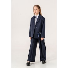 Giyicem Kız Çocuk Blazer Ceket 6600 Lacivert