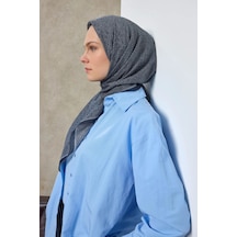 Silk Home Labirent Desen Lyocell Monare Eşarp - 6425 Gece Mavisi
