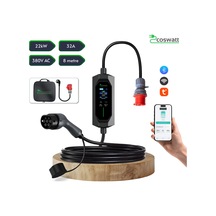 Coswatt Taşınabilir EV Şarj Cihazı CS-P3-32A / 22kW / 8m / Türkçe / 380V AC / Tip-2 / 5x32A CEE / Ev Tipi Dönüştürücü / Çanta