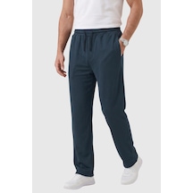 Rizzup Lacivert Baggy Style Likralı Lastikli İpli Erkek Spor Pantolon 2600262