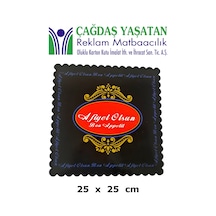 Karton Pasta Altlığı Siyah 25 X 25 100 Adet - 049