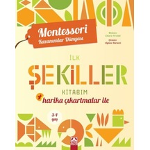 Montessori Kazanımlar Dünyası - İlk Şekiller Kitabım 3-4 Yaş - Yqbx-652455
