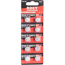 Roxy Ag13 Lr44h 357a A76 Sr44sw 1.5v 10'lu Kart Alkalin Pil