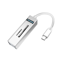 Tr Type-c To Usb 3.0 Çoğaltıcı Hub Kart Okuyuculu 5in1 Usb Otg Sd/tf - Al3572