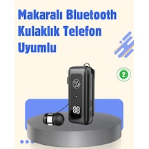 Bluetooth 5.2 Kablolu Makaralı Kulaklık Dijital Ekran Ve Titreşimli Bildirim Bluetooth 5.2 Kablolu Kulaklık
