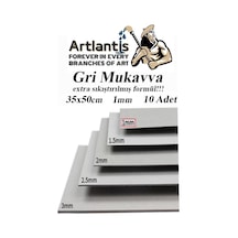 Mukavva Gri 1 mm 35x50 cm 10 Adet Sert Karton Ekstra Sıkıştırılmış 35*50 Mukavva Gri Renkli 10 Adet