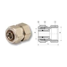 Kalde Mini Rakor Ø16X1/2'' - Dişi Rekor