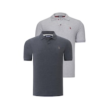 İkili Set T8561 Dewberry Erkek Tshırt-antrasit-grı