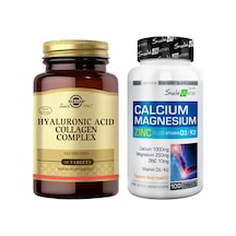 Hyaluronic Acid Collagen Complex 30 Tablet + Suda Vitamin Calcium Magnesium Zinc K2 D3 100 Tablet